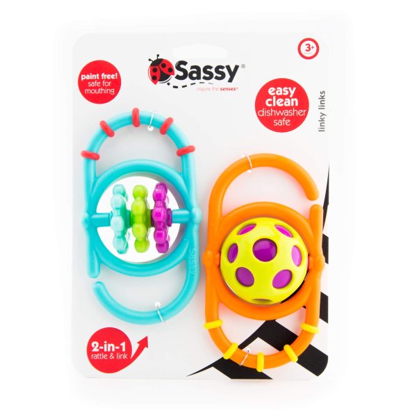 SASSY LINKY LINKS X2PK RATTLE 0M+