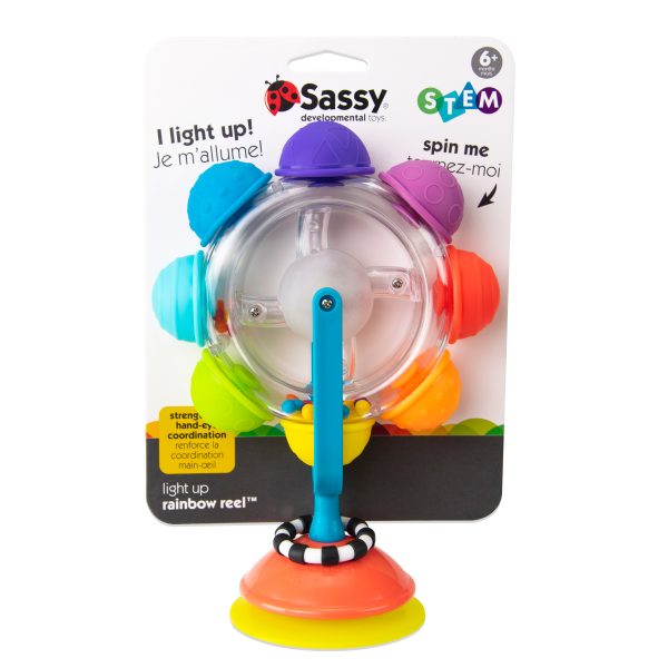 SASSY LIGHT UP RAINBOW WHEEL TRAY TOY 6M+