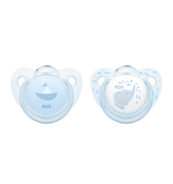 NUK PACIFIER SIL S1 B-BLUE X2