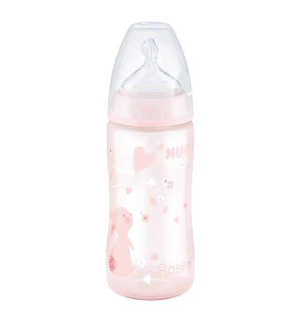 NUK BTL 300ML SIL 1M FC+ ROSE
