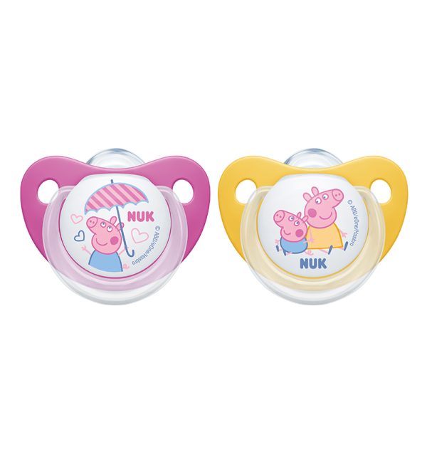 NUK PACIFIER SIL S2 PEPPA PIG X2