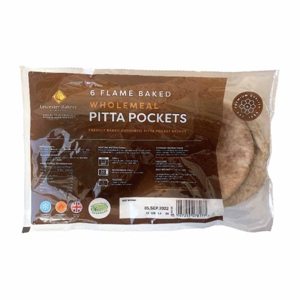 PITTA POCKETS ROUNDWHOLEMEAL 450GR