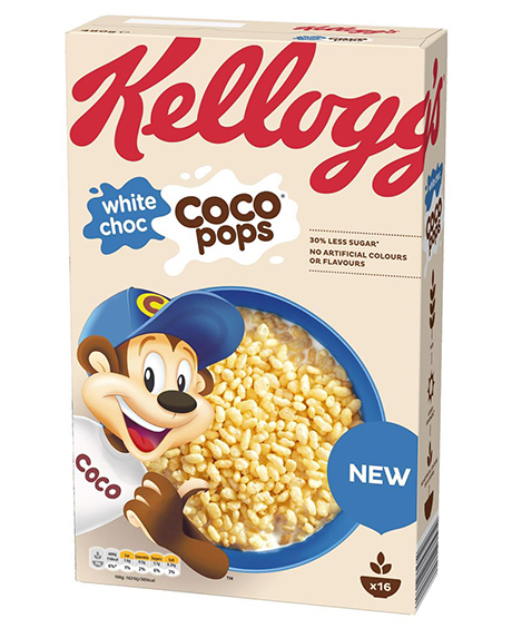 KELLOGGS COCO POPS WHITE CHOC 350GR - Ta' Ganza