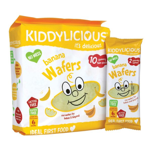 KIDDY 6M+ BANANA WAFER MAXI 10X4GR