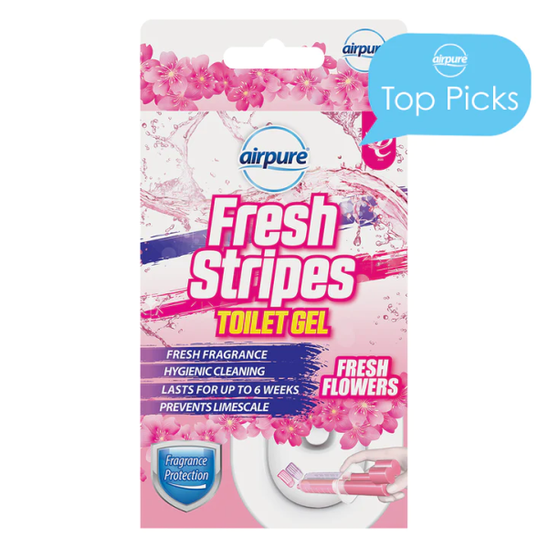 AIRPURE FRESH STRIPES TOILET GEL FLOWER