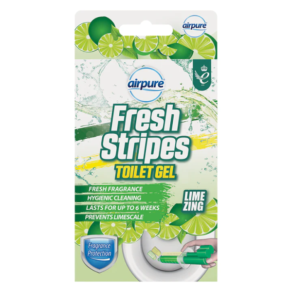 AIRPURE FRESH STRIPES TOILET GEL LIME