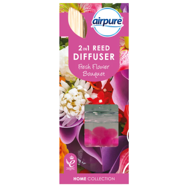 AIRPURE 2IN1 REED&BEAD DIFFUSER FRESH FLOWER