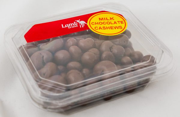 LAMB CHOC - MILK CHOC CASHEWS 150GR