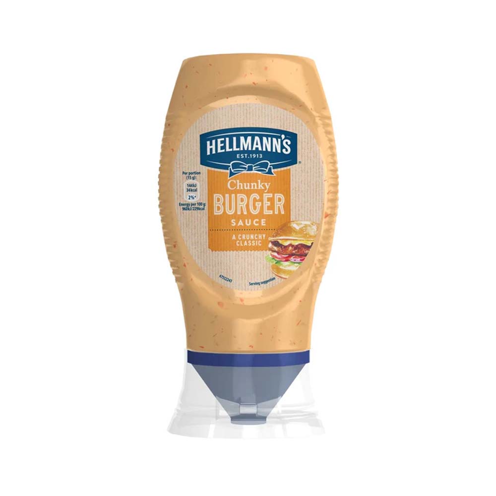 HELLMANNS CHUNKY BURGER SAUCE SQUEEZY Ta Ganza hellmanns-chunky-burger-sauce-squeezy-ta-ganza