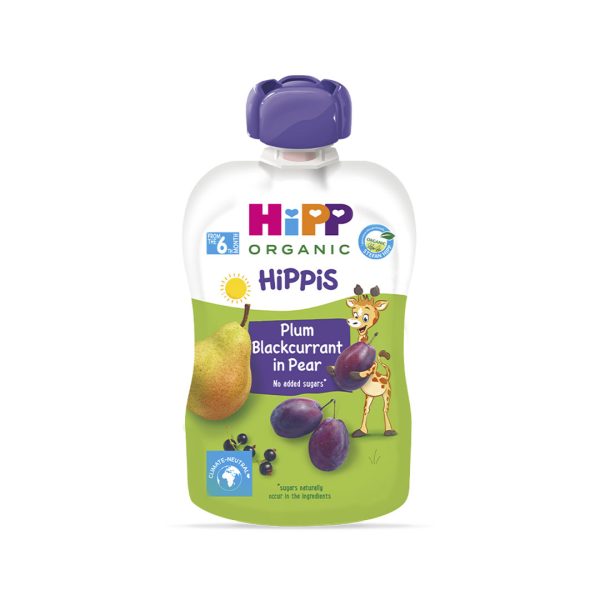 HIPP PLUM B.CURRANT PEAR 100G 6M+