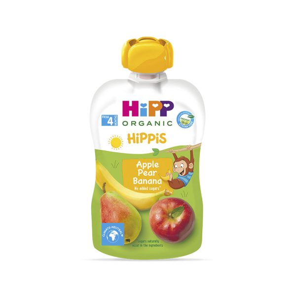 HIPP APPLE,PEAR&BANANA 4M+
