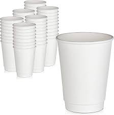 ECO 12PK 12OZ WHITE PAPER CUPS - Ta' Ganza