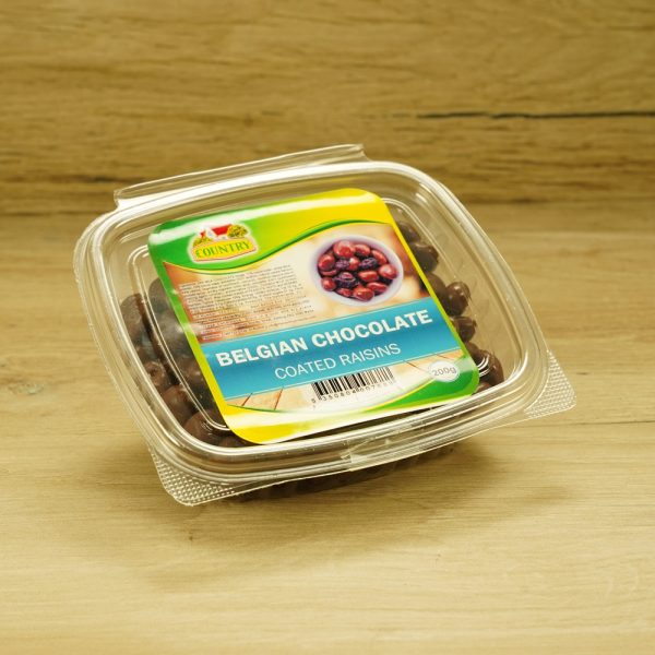 COUNTRY CHOC CTD RAISINS 200GR BOWL