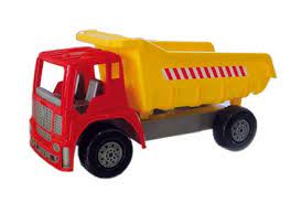 Moover Camion Con Cassone Ribaltabile In Legno Rosso - Giocattolo Design Danese Per Bambini, Cavalcabile E Smontabile