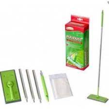 Kit Scopa Cattura Polvere - Manico Telescopico 1.5m + 150 Panni Impegnati | Larga 60cm