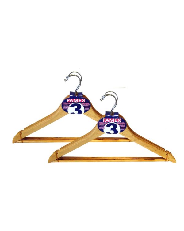 WOODEN HANGERS 3PCS