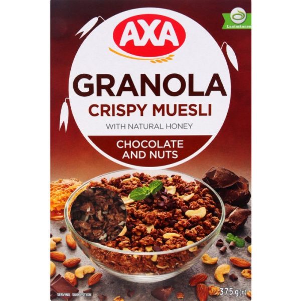 AXA CRSIPY MUESLI 375GR CHOC/NUTS