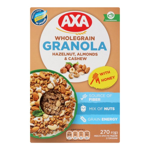 AXA CRISPY MUESLI 270GR NUTS