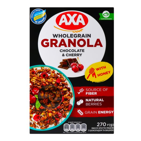 AXA CRISPY HONEY MUESLI 270GR CHOC/CHERRIES