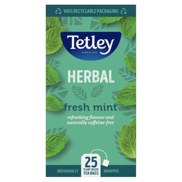 TETLEY MINT FUSION TEA ENVELOPES X25