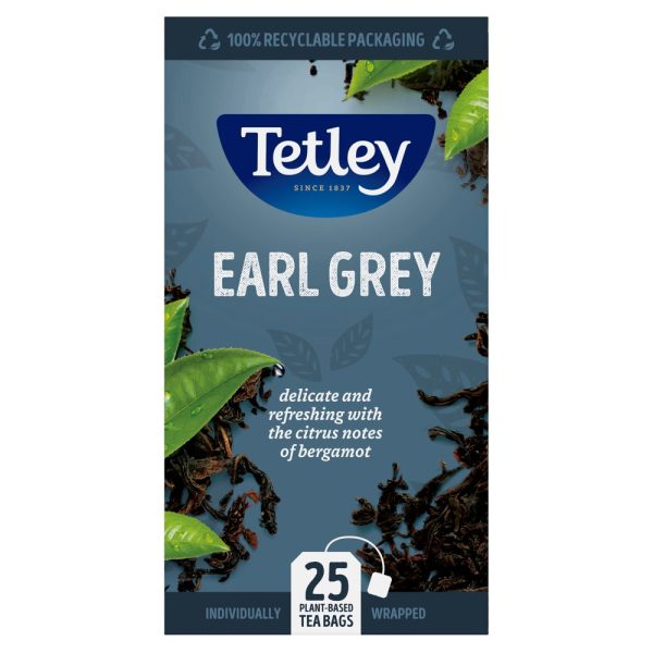 TETLEY EARL GREY TEA ENVELOPES X25