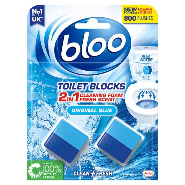BLOO TOILET BLOCK 2IN1 ORIGINAL 2X50GR