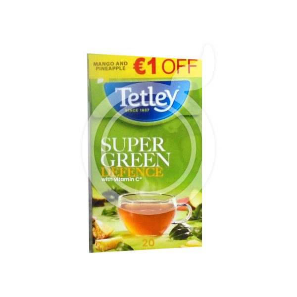 TETLEY S.FRUITS TEA IMMUNE GREEN DETOX MINT