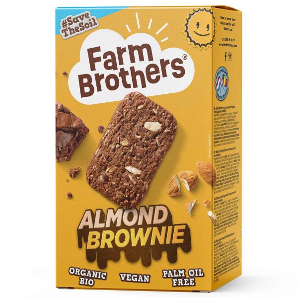 FARM BROTHERS BIO VEGAN BROWNIE ALMOND 135GR