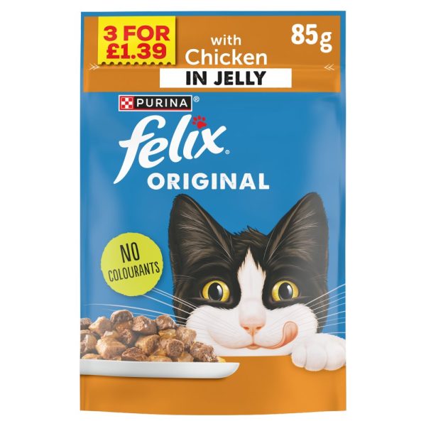 FELIX CIJ CHICKEN POUCH 85GR