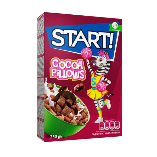 START PILLOWS WITH COCOA FILLING 250GR