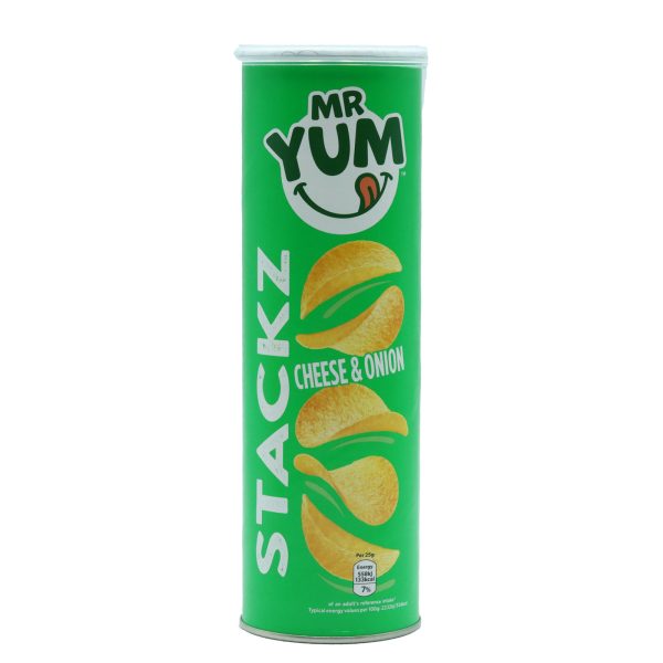 MR YUM STACKS CHEESE&ONION 110GR