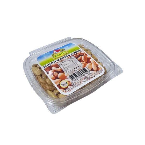 COUNTRY ALMONDS ROASTED BLANCHED BOWL 150GR