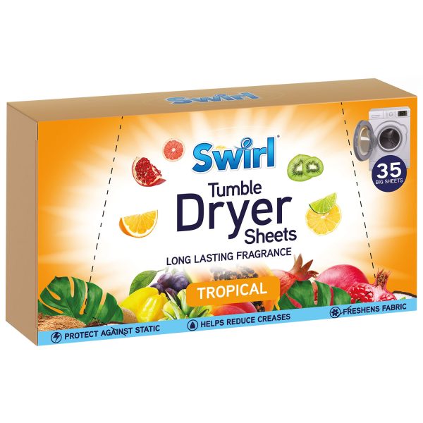 SWIRL TUMBLE DRY SHEETS X35 TROPICAL
