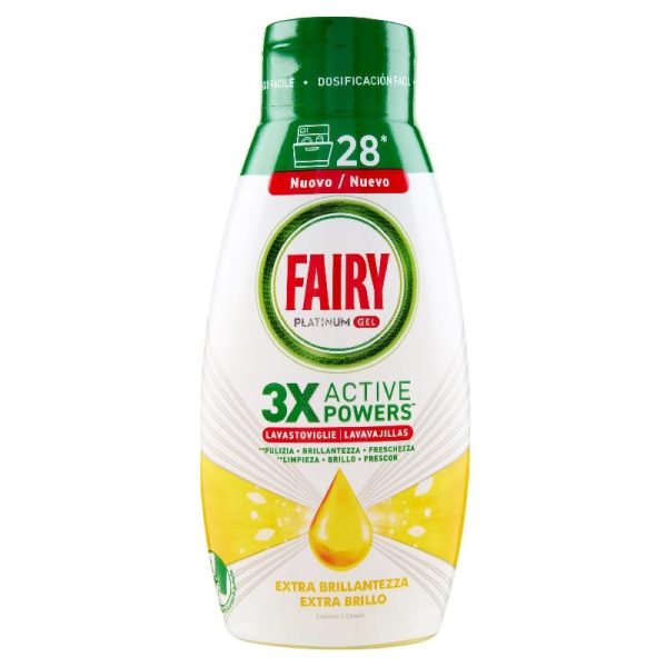 FAIRY PIATTI PLATINUM GEL 504ML LIMONE