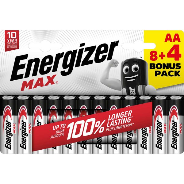 ENERGIZER MAX AA 8+4