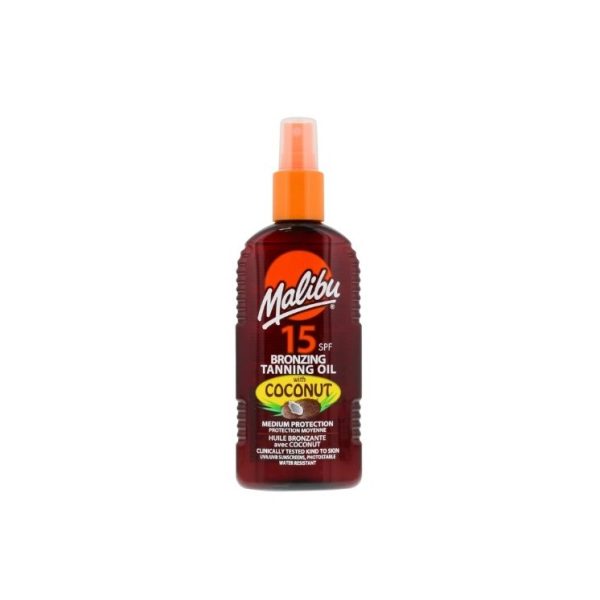 MALIBU BRONZING T/OIL + COCONUT OIL 200ML F15