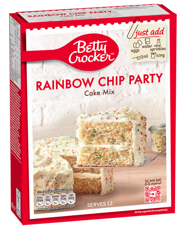 BETTY CROCKER RAINBOW CAKE SAVE E1
