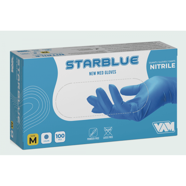STARBLUE NITRILE GLOVES BY100 SMALL