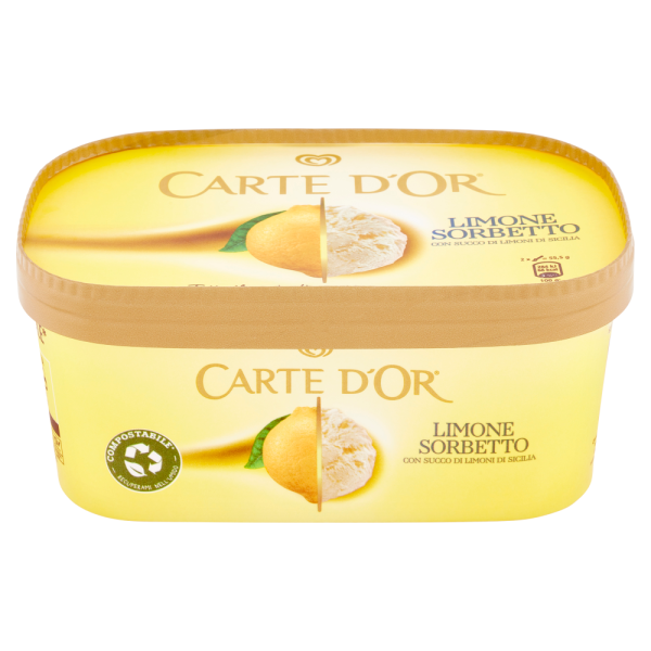 CARTE D'OR LEMON SORBET 500GR