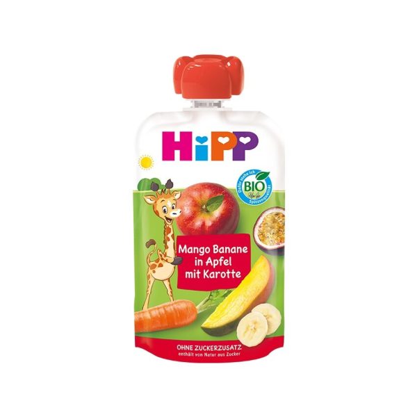 HIPP MANGO-BANANA, APPLE & CAROT